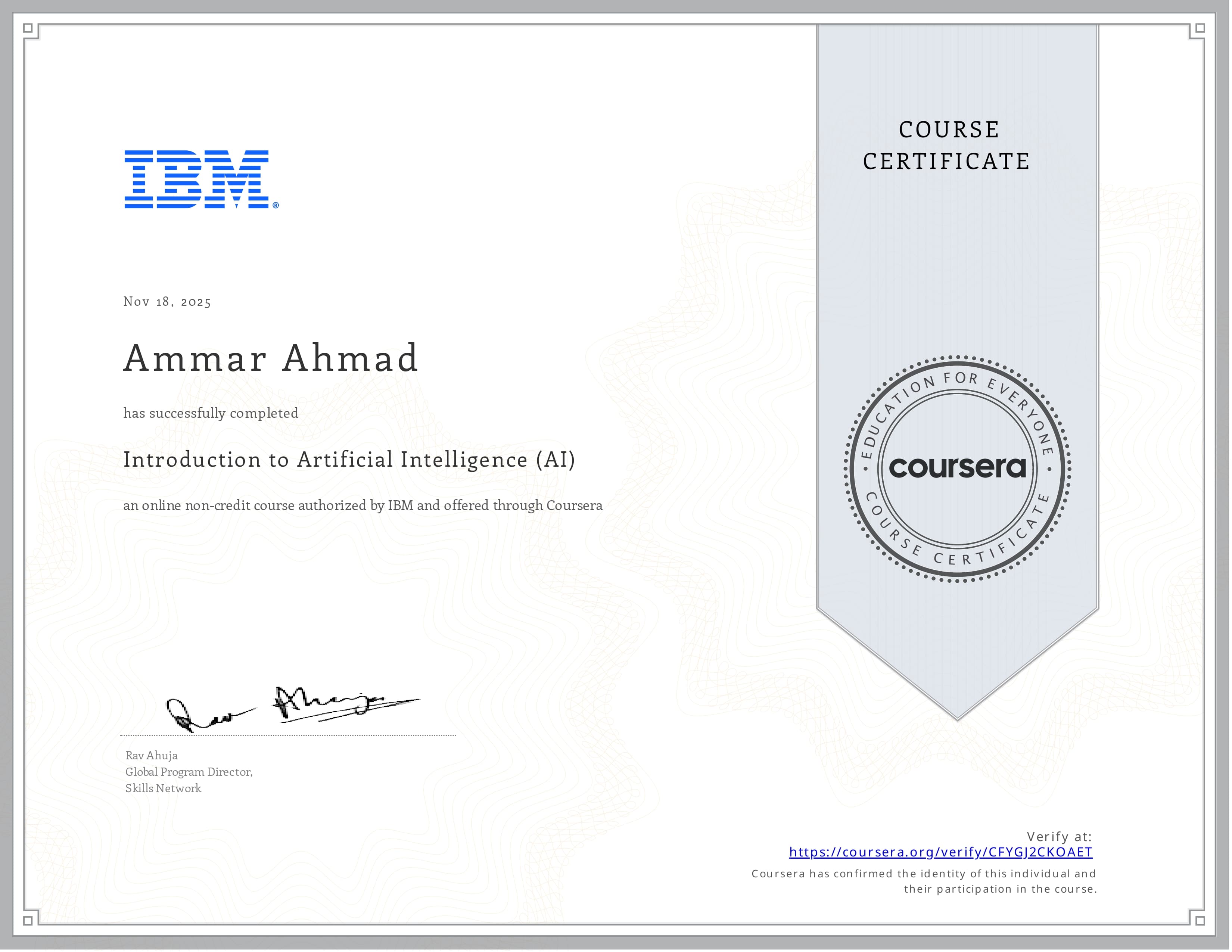 Introduction to Artificial Intelligence (AI)